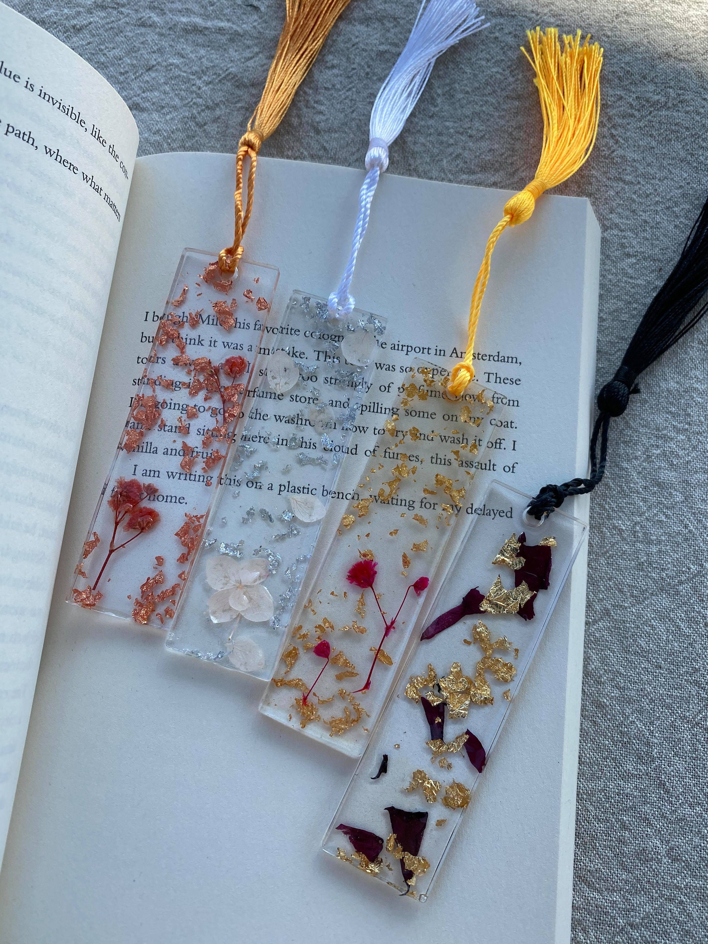 Ekin Resin bookmark Etsy