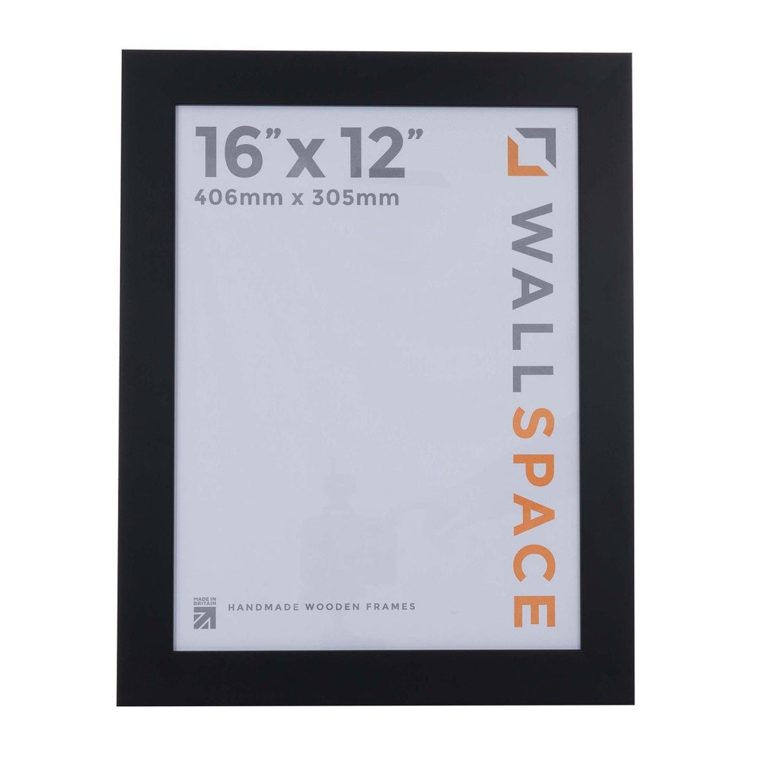 16x12 Black Frame | Chunky Black Picture Frame 16x12 Inches | 16 x 12 ...