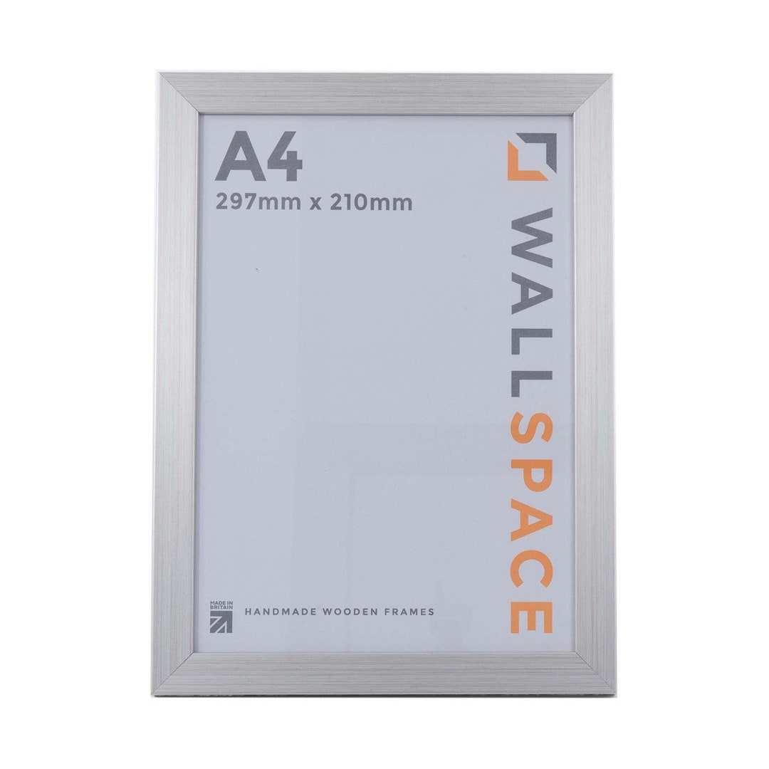 A4 Frame Silver Modern Silver A4 Photo Frames to Fit A4 Print With Glass and Made From Solid