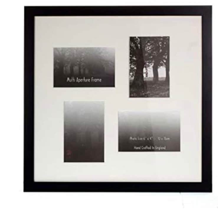 Multi Aperture Photo Frame 6x425mm Matt Black REAL GLASS Etsy