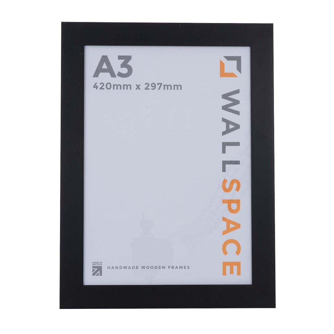A3 Picture Frame Wide Black A3 Frame With Picture Frames Etsy