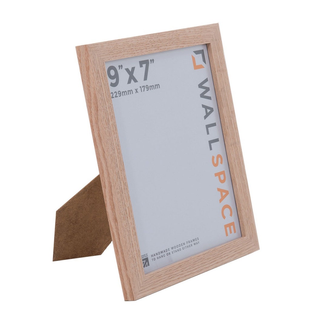 9x7 Oak Frame Natural Light Oak Photo Frames 9x7 Inches 9 X 7 Inch