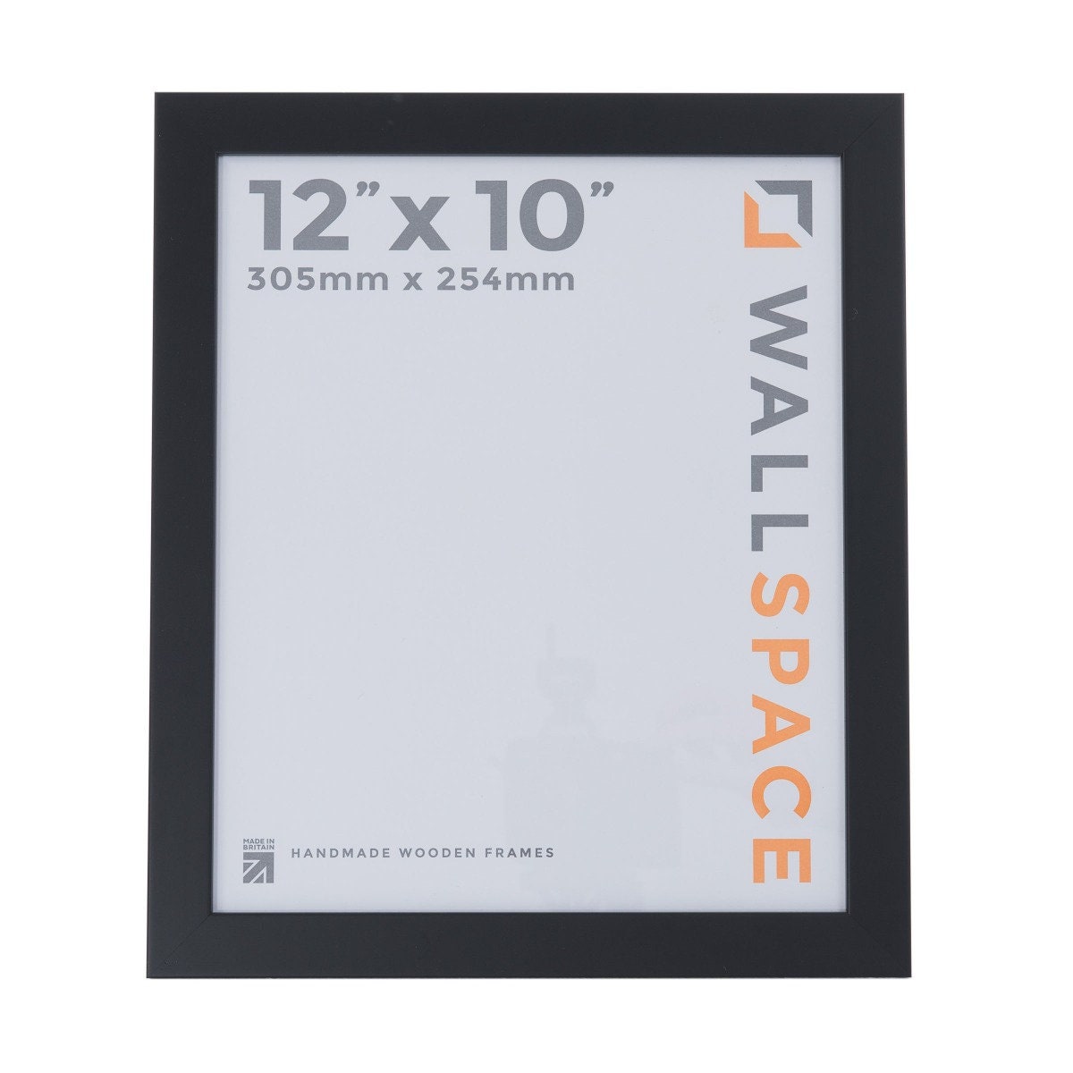 12x10 Black Frame Black 25mm Picture Frame 12x10 Inches Wood - Main Image