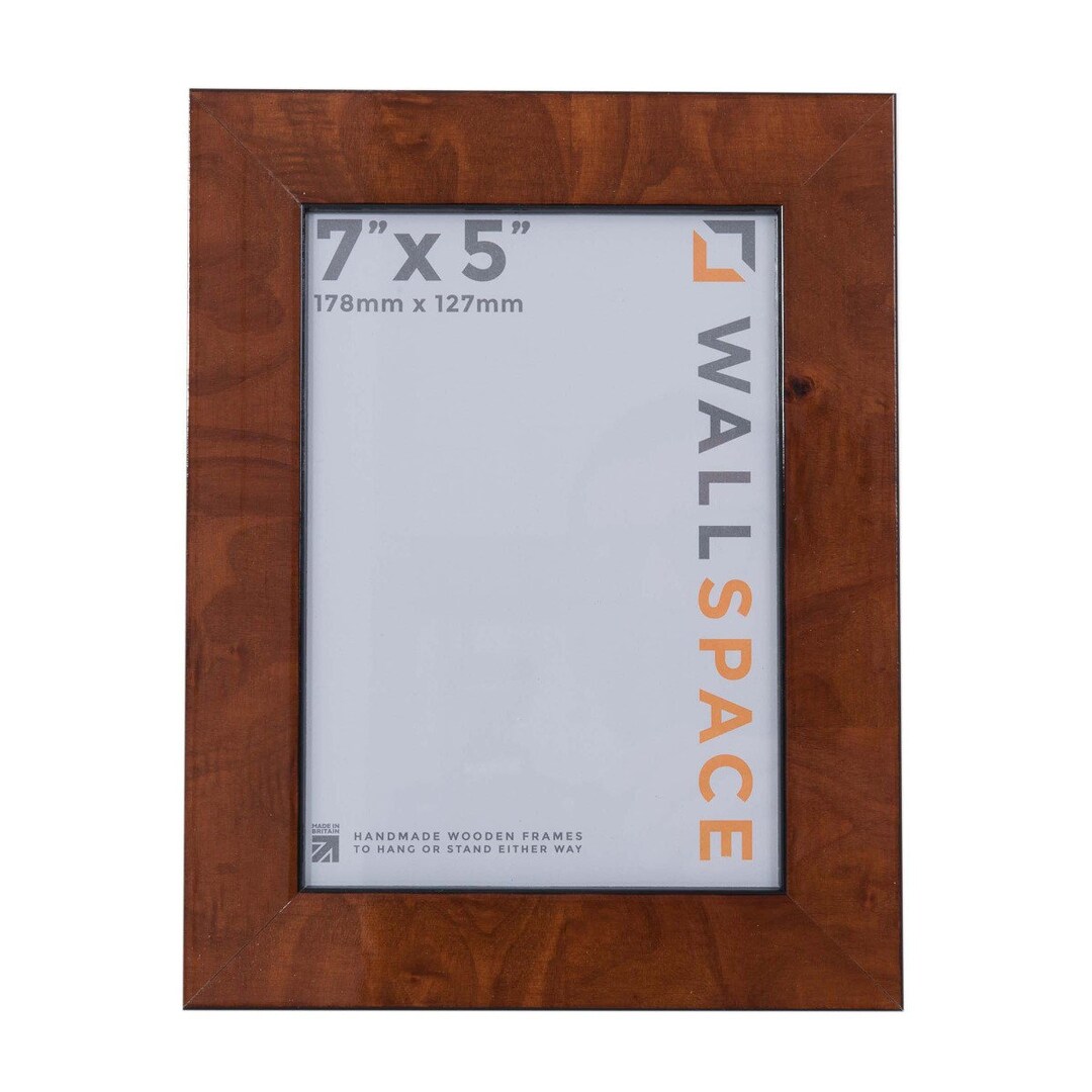 7 x 5 Inch Photo Frame Gloss Walnut 5x7 Inch Photo Frame To Fit Image ...