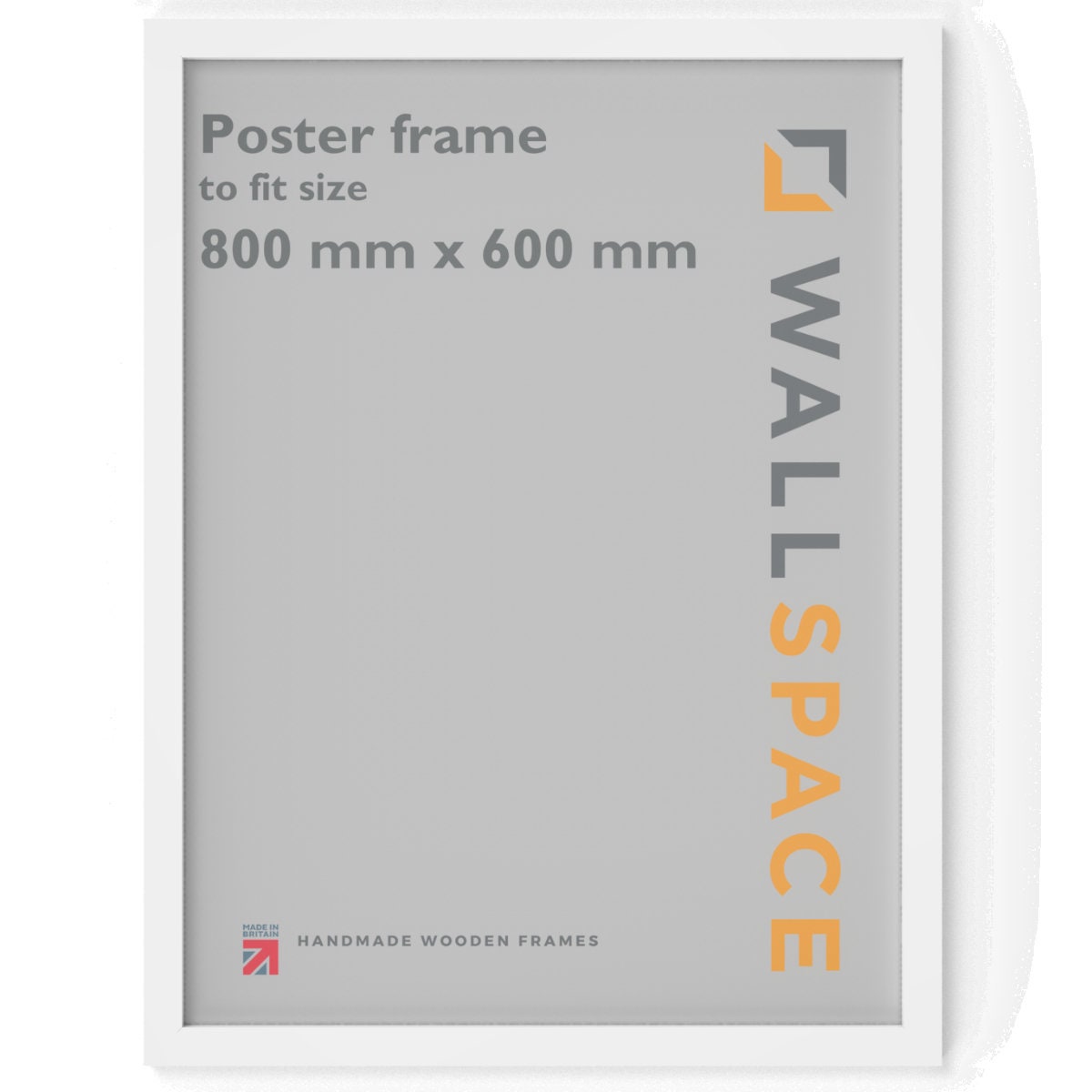600x800 White Photo Frame - 600 x 800 mm Wooden Poster Frame - 60x80Cm White Picture Frames Made From Solid Wood Here In The Uk