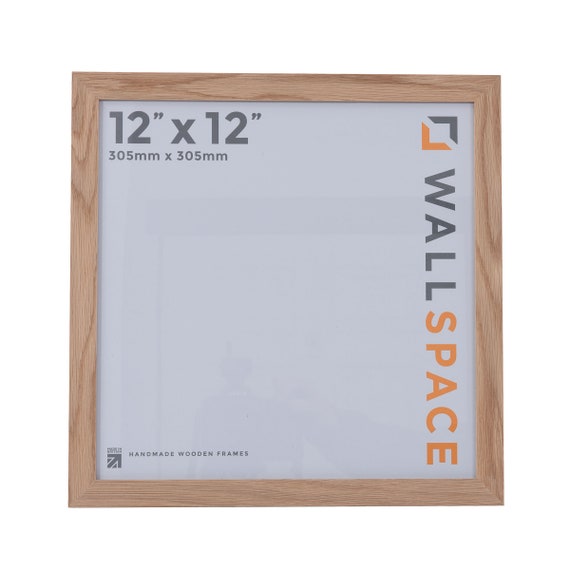 12x12 Oak Frame Light Oak Square 12x12 Picture Frame Real Etsy UK