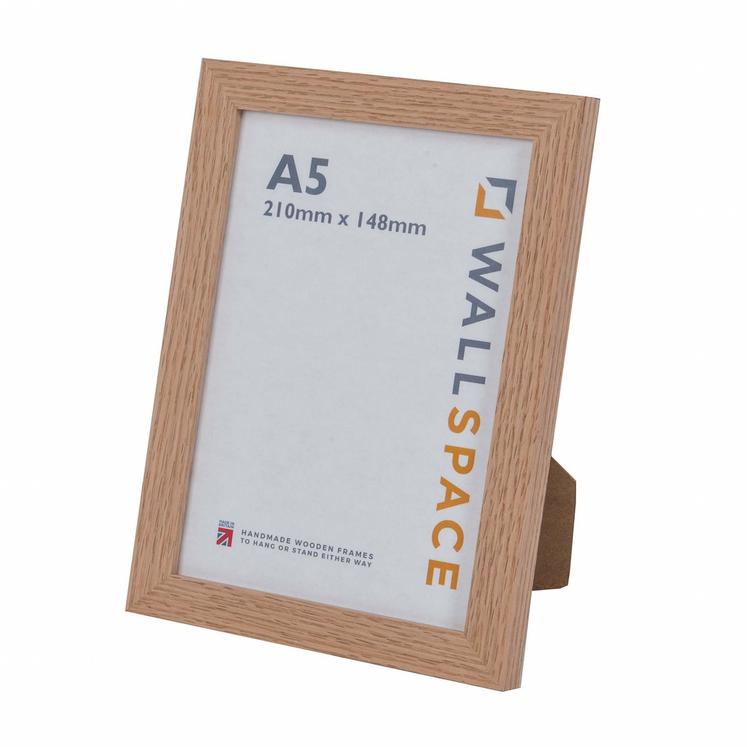 A5 Oak Frame | Natural Light Oak Photo Frames A5 | Solid Oak Picture ...