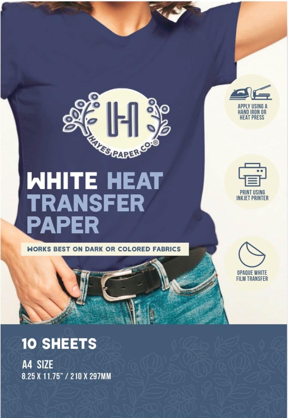 PPD 5 x A4 Blatt Inkjet PREMIUM T-Shirt Transferpapier für schwarze