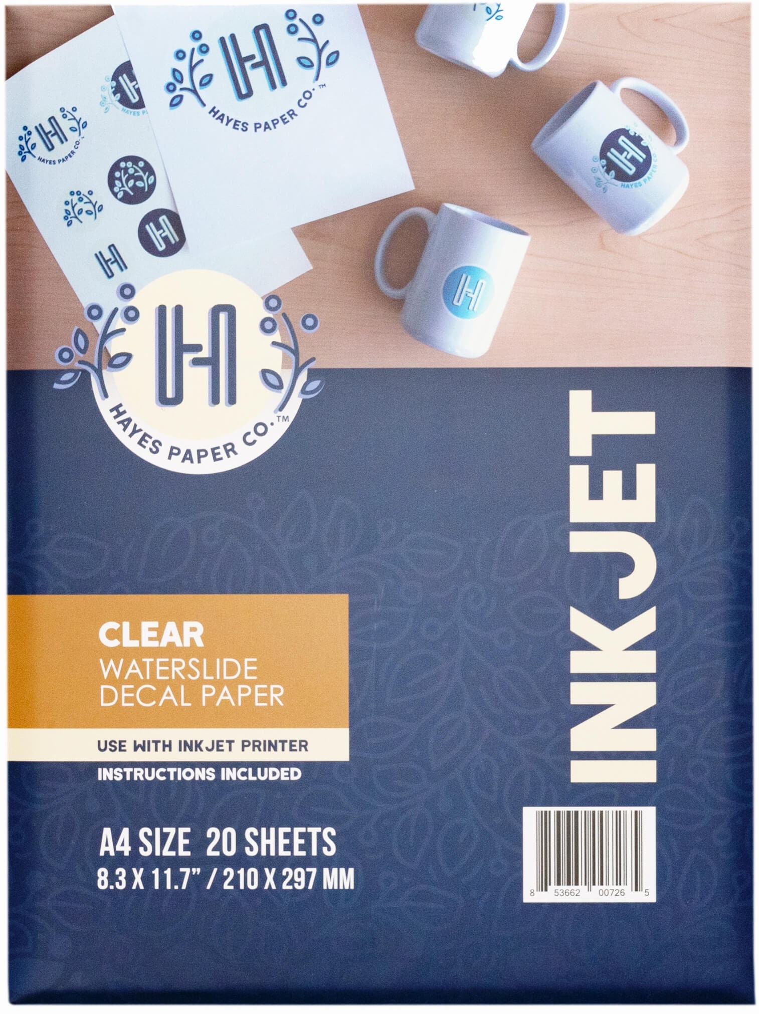 1 Sheet Jet-Opaque Inkjet Transfer Paper Printable Heat Transfer Vinyl