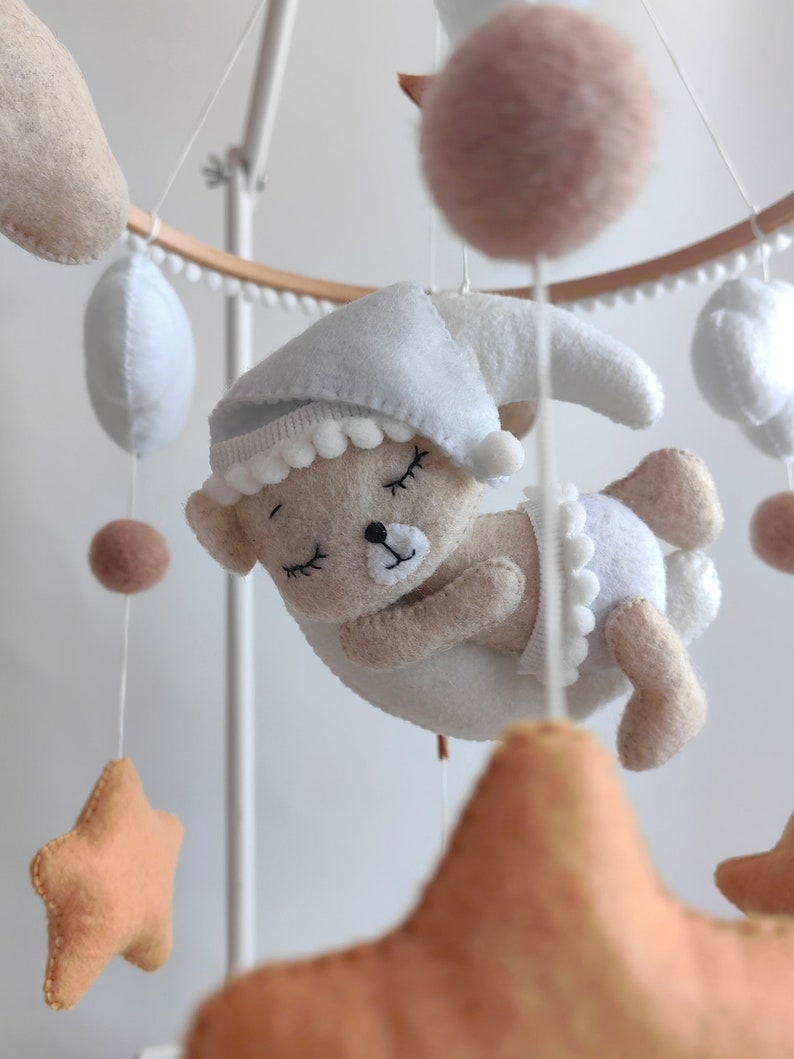 1 Baby Mobile DIY, Wooden Mobile Kit, Baby Crib Mobile Parts