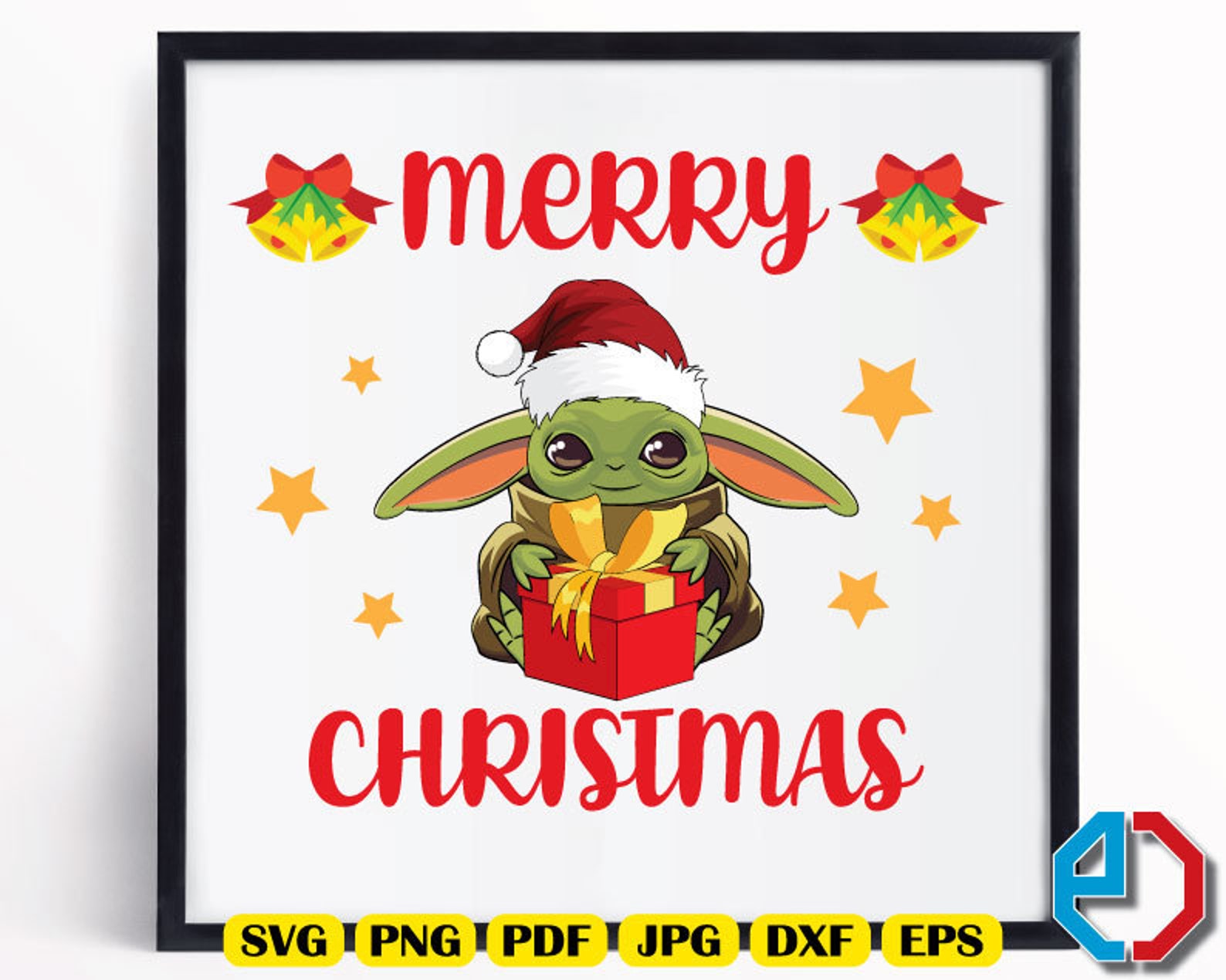 Baby Yoda Christmas Wish Svg Png Pdf Jpg Eps Dxf Files  Etsy