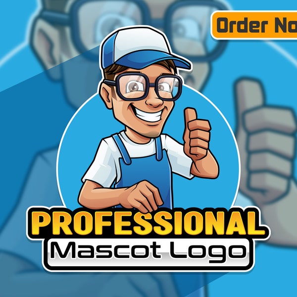 Custom Professional Mascot Logo/ Cartoon Logo/ Caricature Logo/ Cartoon Character/ Animal Logo Design For Your Business Or Any Project