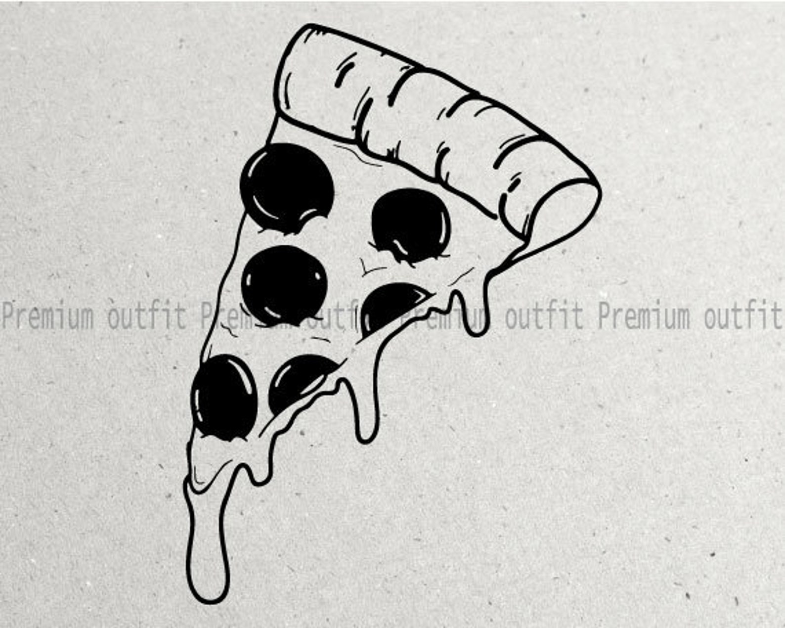 Pizza/ Food Svg Png Pdf Jpg Eps Dxf Files Vector | Etsy