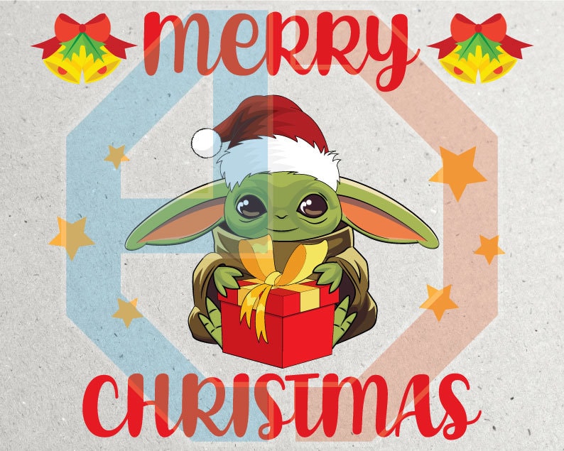 Download Baby Yoda Christmas Wish Svg Png Pdf Jpg Eps Dxf Files | Etsy