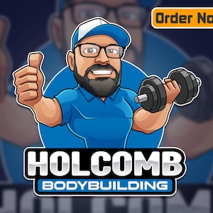 Logotipo de mascota único personalizado, logotipo de dibujos animados, logotipo de caricatura, personaje de dibujos animados, logotipo de animal, logotipo comercial, diseñador gráfico para diseño de logotipos