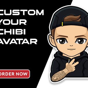 Custom Your Chibi Avatar/ Mascot Logo/ Gaming Logo/ Twitch Logo/ Youtube Logo/ / Esports logo/ Streamer Logo/ Cartoon Logo Design