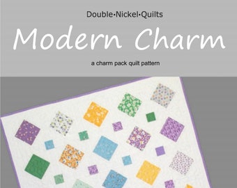 Modern Charm digitale download charm pack quiltpatroon #DNQ-123