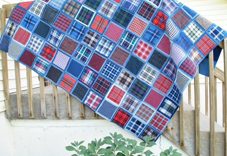 Denim Picnic Blanket Digital Download Pattern by Double Nickel Quilts