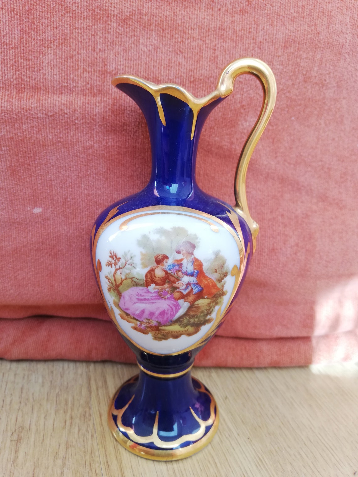 Pichet miniature porcelaine de Limoges décor de scènes - Etsy France