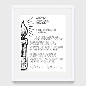 Christian wall art, Advent, Christmas wall art, Advent decor, home decor, Jesus, Christmas inspiration, printable wall art, Advent candles,