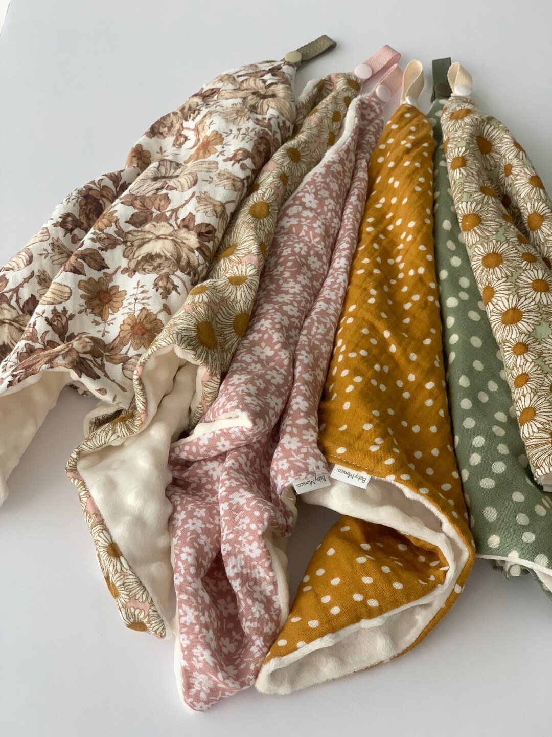 Baby Comforter Blanket, Baby Soft Lovey, Baby Gift, Sensory Blanket