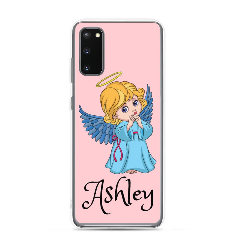 Samsung Case Pink Cute Angel Personalized phone case Pink, Angel, Ashley, Personalized Name on the case, ASHLEY image 7
