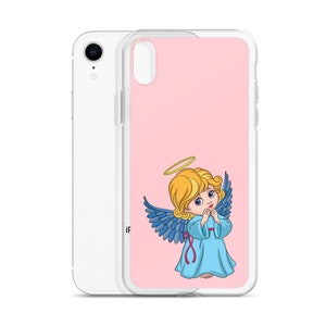 Phone Case Pink Cute Angel Personalized phone case Pink, Angel with room for pop socket image 7