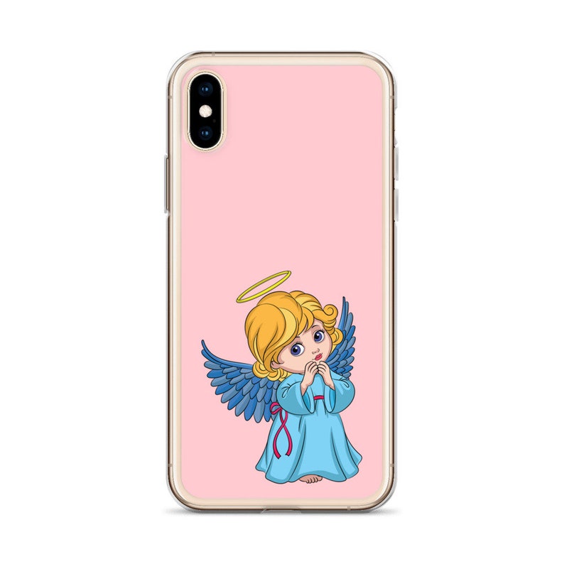 Phone Case Pink Cute Angel Personalized phone case Pink, Angel with room for pop socket image 2