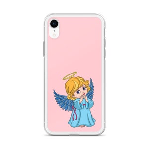 Phone Case Pink Cute Angel Personalized phone case Pink, Angel with room for pop socket image 6