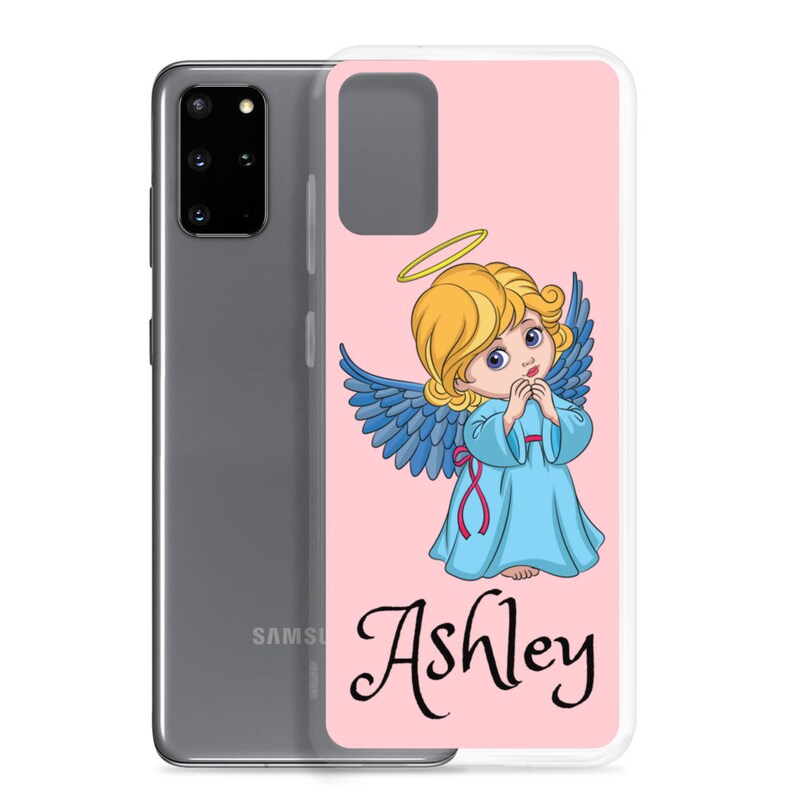 Samsung Case Pink Cute Angel Personalized phone case Pink, Angel, Ashley, Personalized Name on the case, ASHLEY image 10