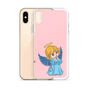 Phone Case Pink Cute Angel Personalized phone case Pink, Angel with room for pop socket image 3