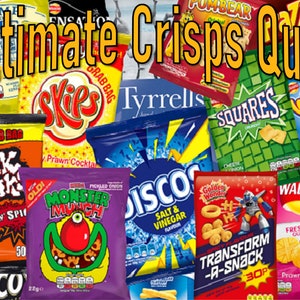 Crisps Themed Pub Quiz, Trivia Quiz, Virtual Screen-Share Presentation, General Knowledge Questions, Music / Picture Rounds, Answer Sheets