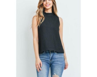 High Neck T Shirt Etsy