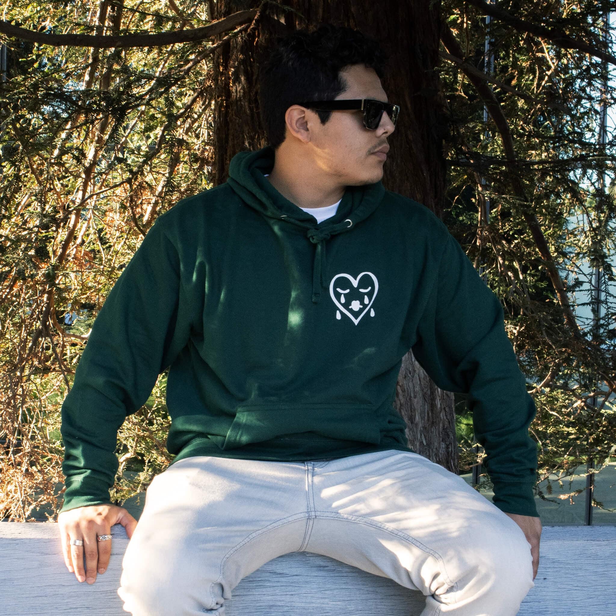 Dark Green Hoodie - Etsy