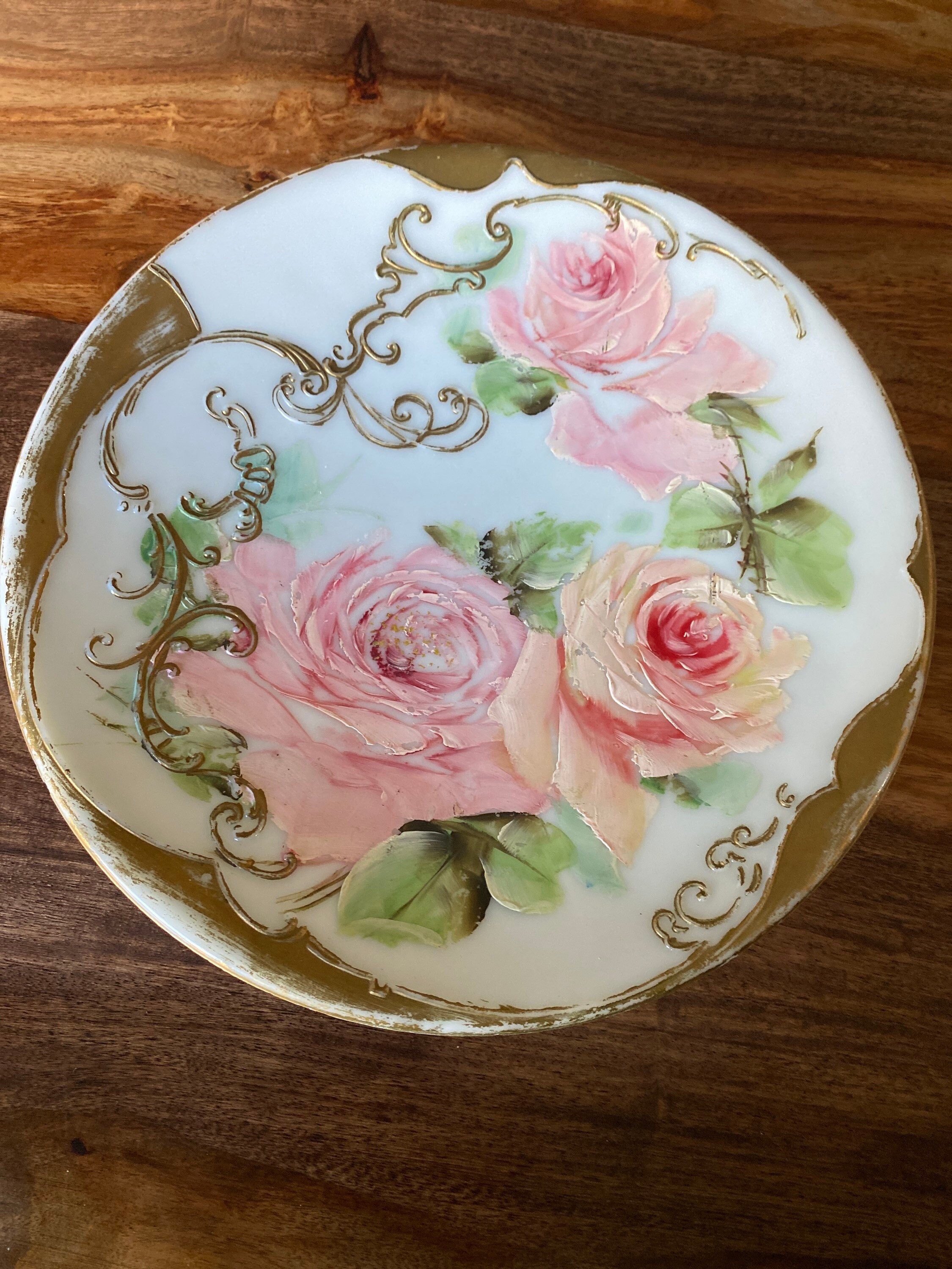 Hand painted ceramic plate Etsy