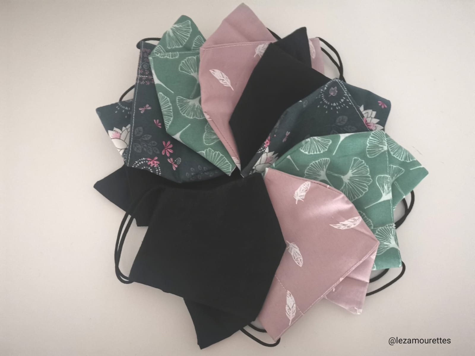 Blue Hexagon 3D Washable Face Mask 100 Cotton France Etsy Singapore