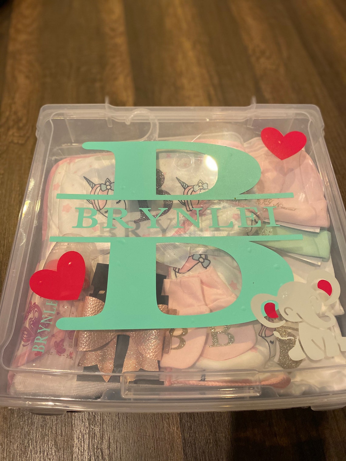 Personalized Baby Girl Gift Box Baby Showers/birthday Gifts Baby Custom