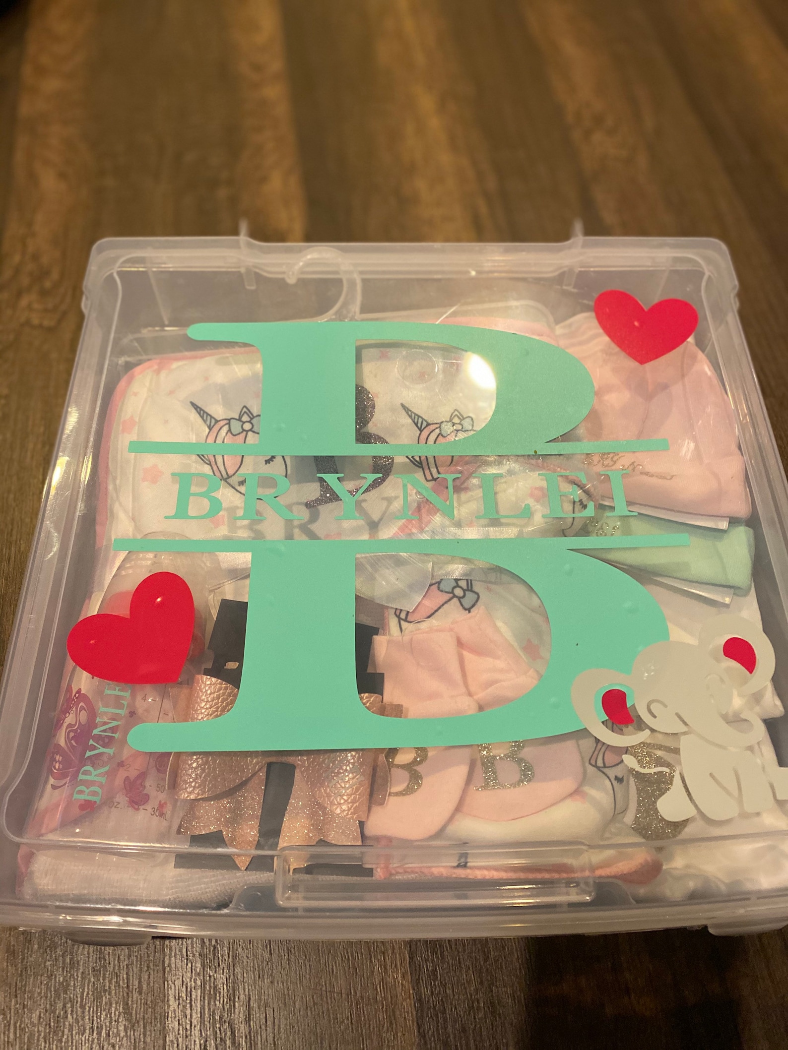 Personalized Baby Girl Gift Box Baby Showers/birthday Gifts Baby Custom