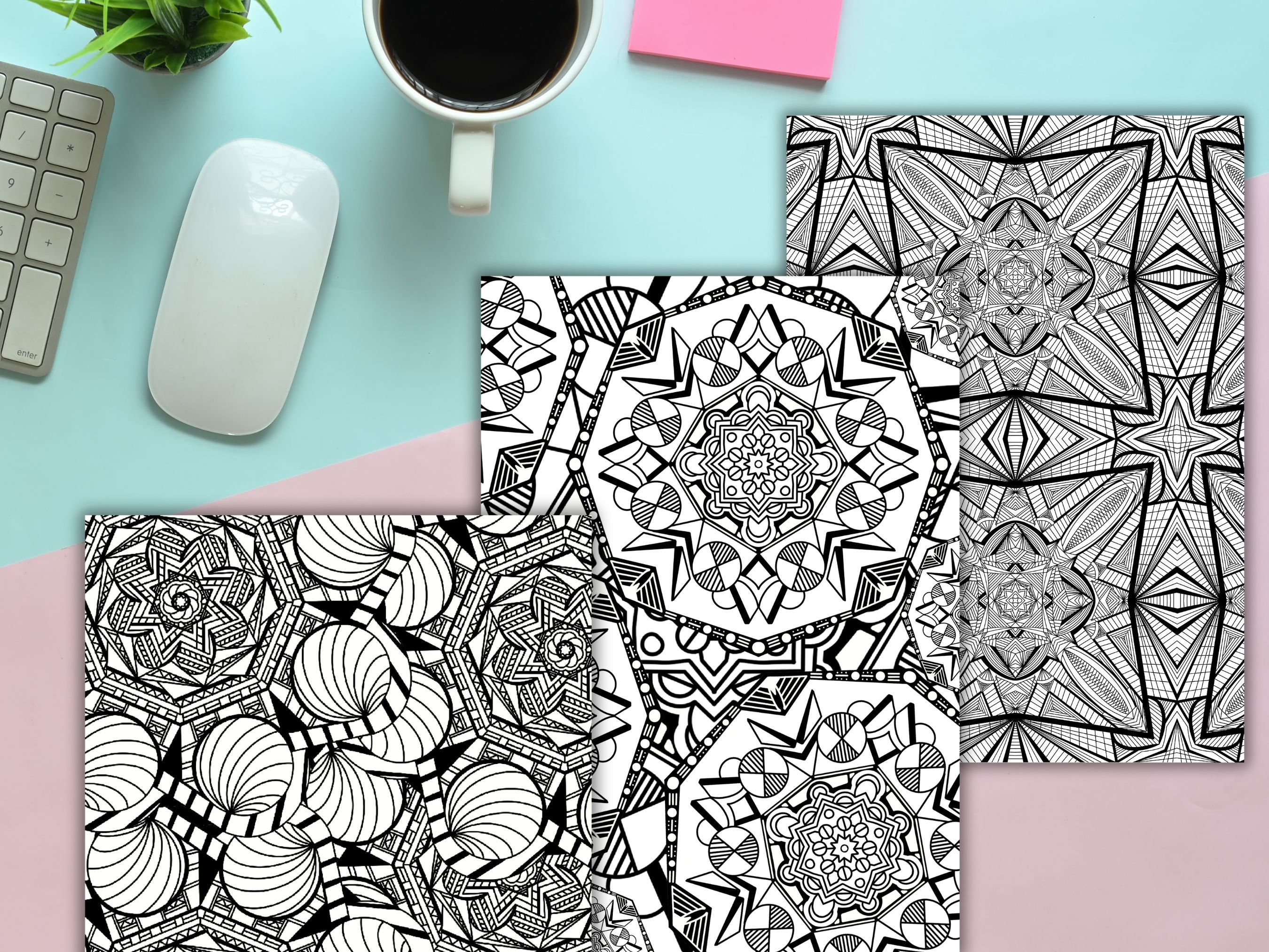 Mandala Coloring Pages, Anxiety Relief Art Therapy, Calm Corner ...