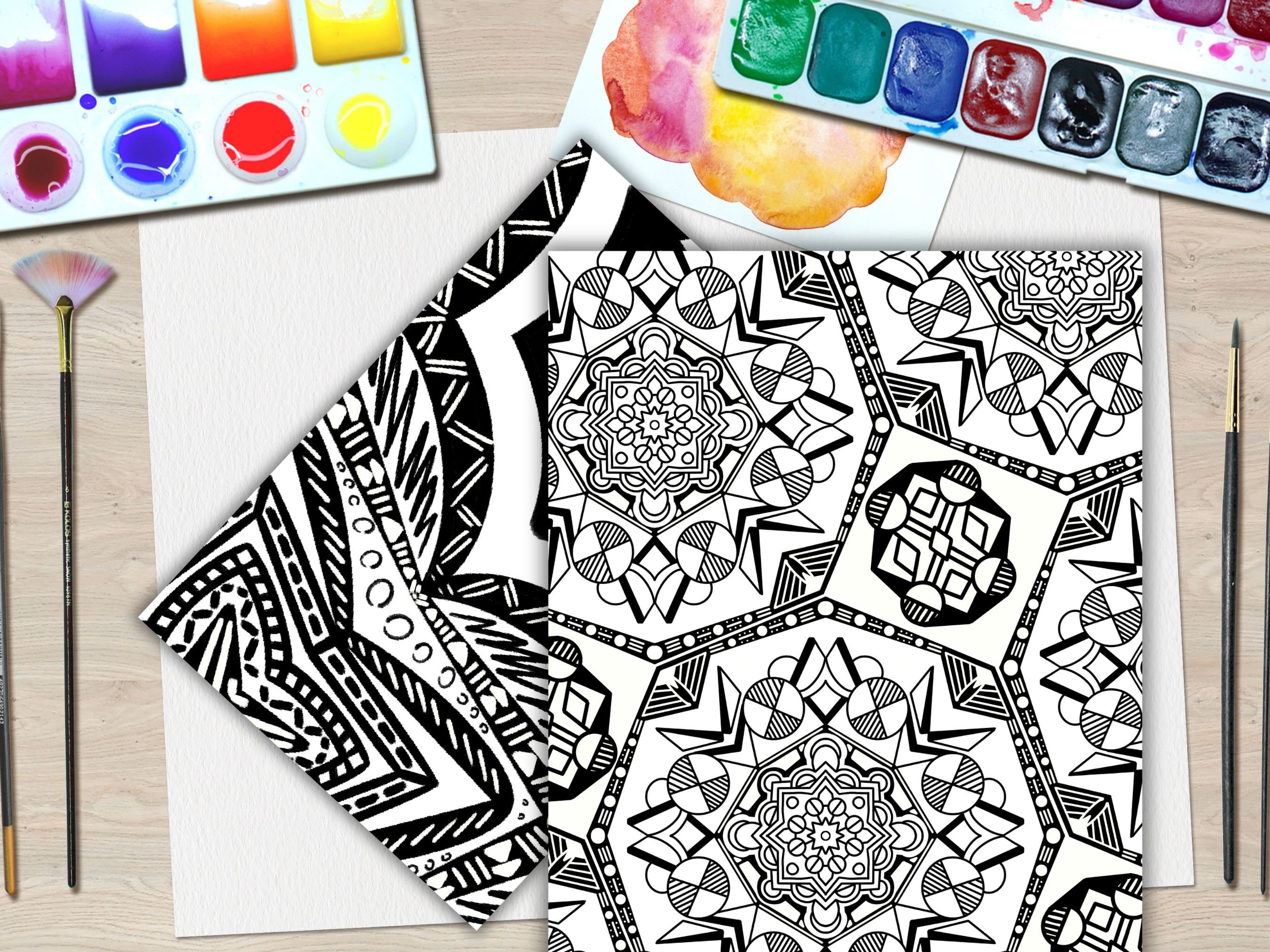 Mandala Coloring Pages, Anxiety Relief Art Therapy, Calm Corner ...