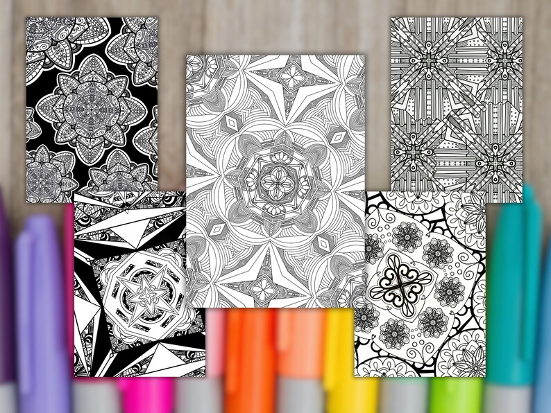 Mandala Coloring Pages, Anxiety Relief Art Therapy, Calm Corner ...