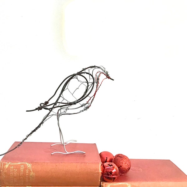 Wire Bird Sculpture - Etsy