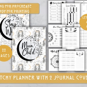 Witchy Planner | Celestial Planner | Printable Planner