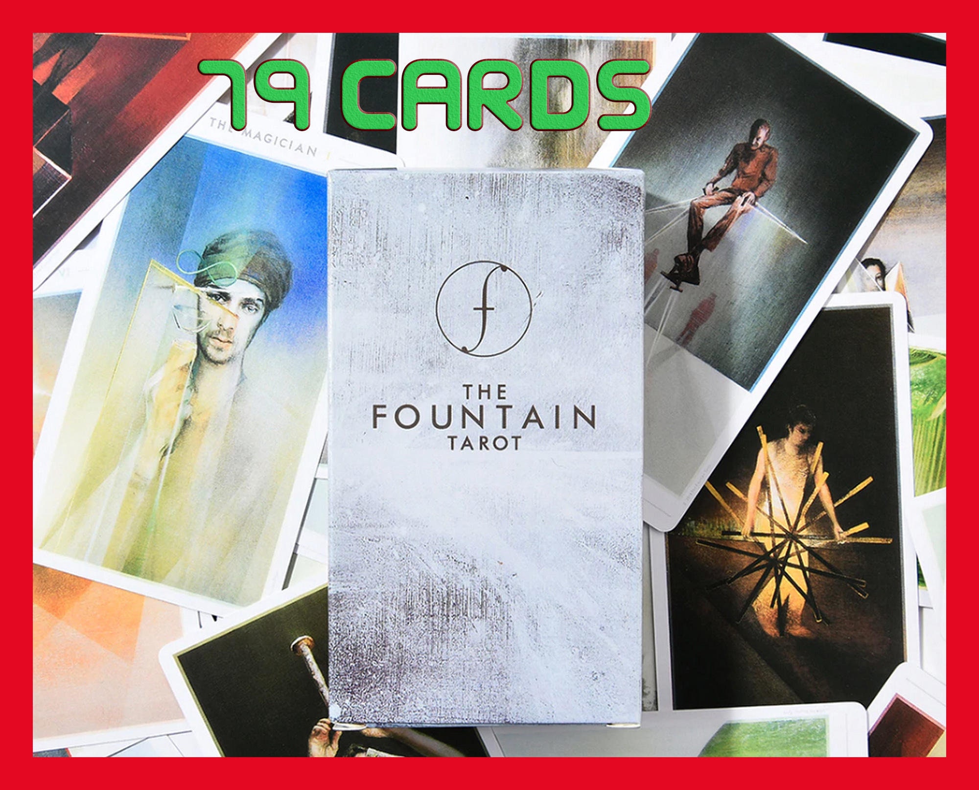 The Fountain Tarot Deck Illustrated with Guidebook Cards | Etsy