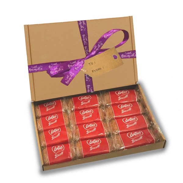 Lotus Biscoff Biscuit Selection Box, Chocolate Hamper, Gifts For Him, Gifts For Her, Personalised Gift, Get Well Soon, Biscuit Selection Box