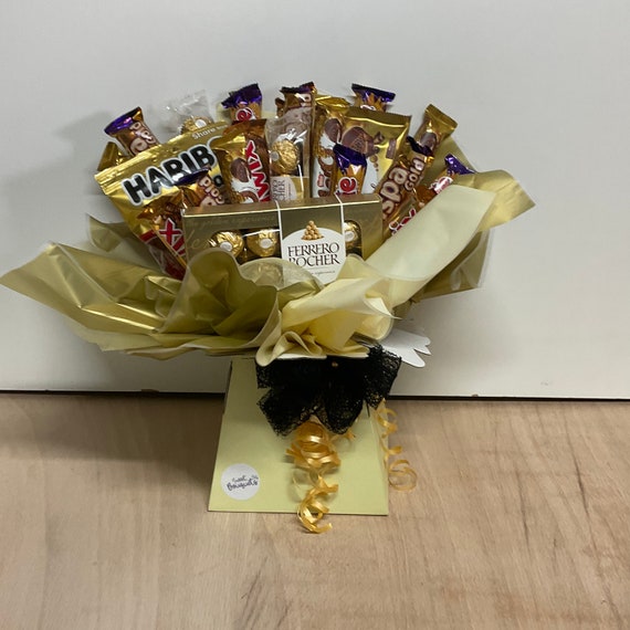Gold on Black Chocolate Bouquet Gold on Black Chocolate Bouquet