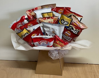 Salted Mixed Crisp And Nut Bouquet, Savoury Hamper, Pub Snacks, Kp Nuts Bouquet, Mccoys Crisp Bouquet And Hamper, Crisp Bouquet