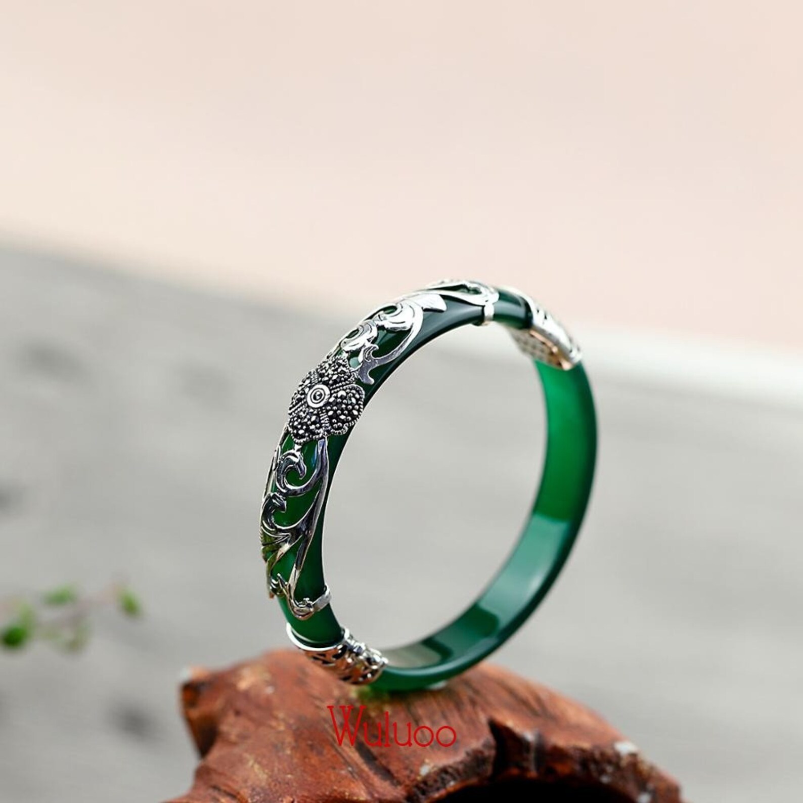 NOUVEAU 925 Bracelets sterling de jade dargent bracelets Etsy