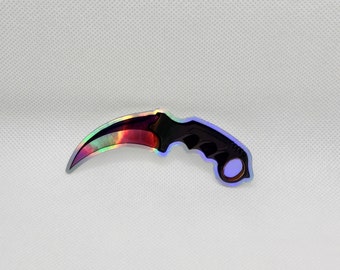 Karambit Holo Sticker | Holo Knife Sticker | CS:GO Sticker | Gaming Holographic Sticker