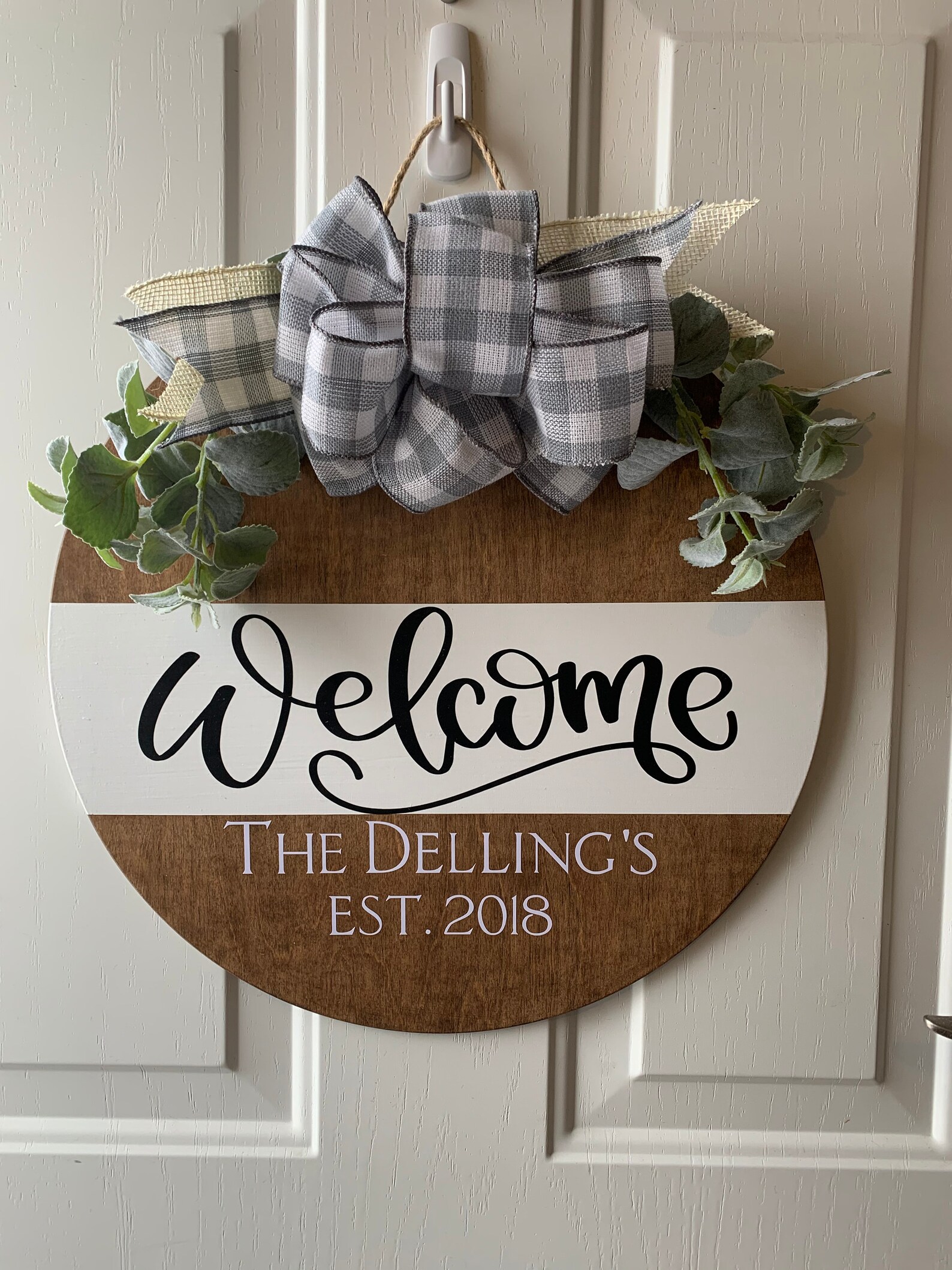 Personalized Door Hanger Personalized Door Sign Door Etsy